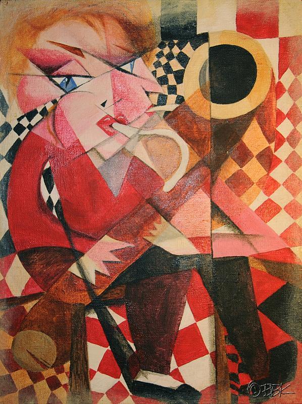 Self Portrait experiment in cubism