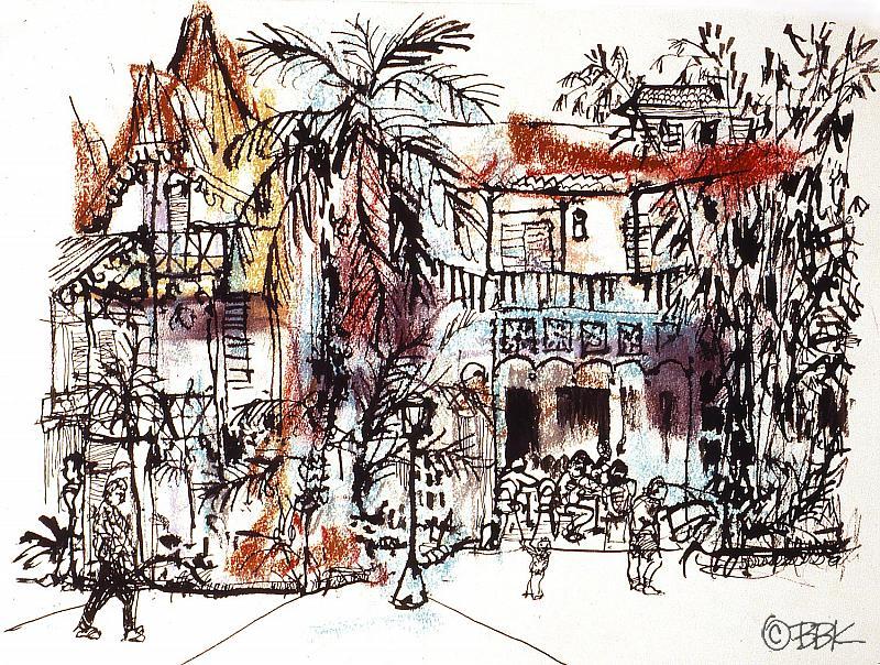 Cafe in Disney World, Florida