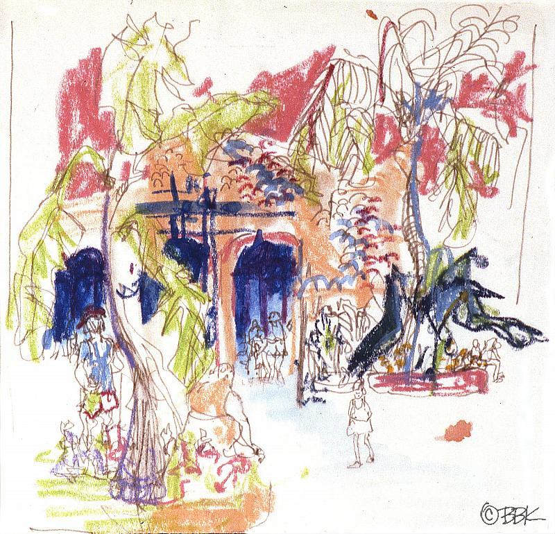 Cafe in Disney World, Florida